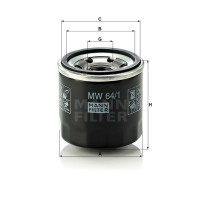 Фильтр масляный MANN-FILTER MW 64/1